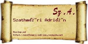 Szathmári Adrián névjegykártya